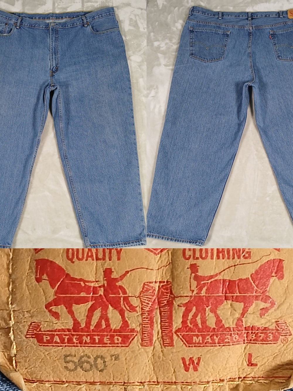 Levi's 560 Jeans 50x30 Men's Comfort Fit